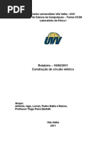 Relatório - Construção de circuito elétrico