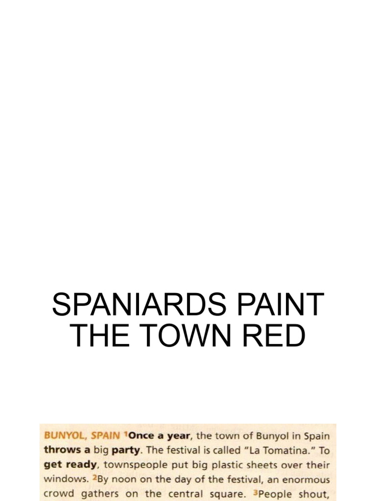 Spaniards Paint The Town Red PDF