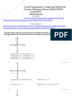 Test Bank for Algebra and Trigonometry Graphs and Models 5th Edition Bittinger Beecher Ellenbogen Penna 9780321783974 0321783972
