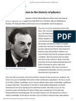 Paul Dirac - A Genius in The History of Physics - CERN Courier