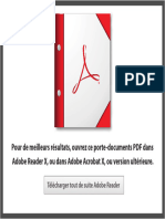 Pour de Meilleurs Résultats, Ouvrez Ce Porte-Documents PDF Dans Adobe Reader X, Ou Dans Adobe Acrobat X, Ou Version Ultérieure
