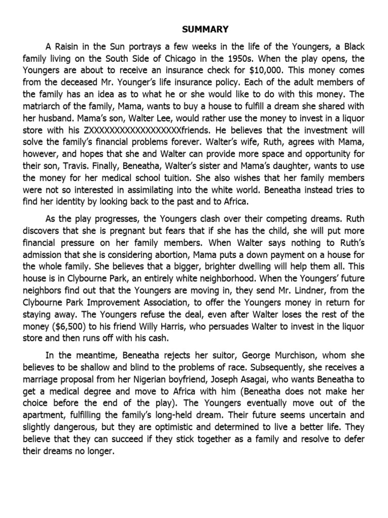 A Raisin in The Sun | PDF