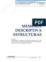 Memoria Descriptiva Estructuras - Patron