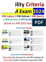 Eligibility Criteria For All IPM 2024 (Expected)