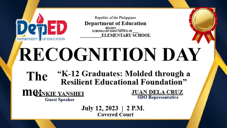 Recognition Day Program Details | PDF
