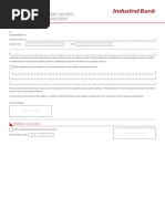 IndusInd Bank Customer Request Form | PDF