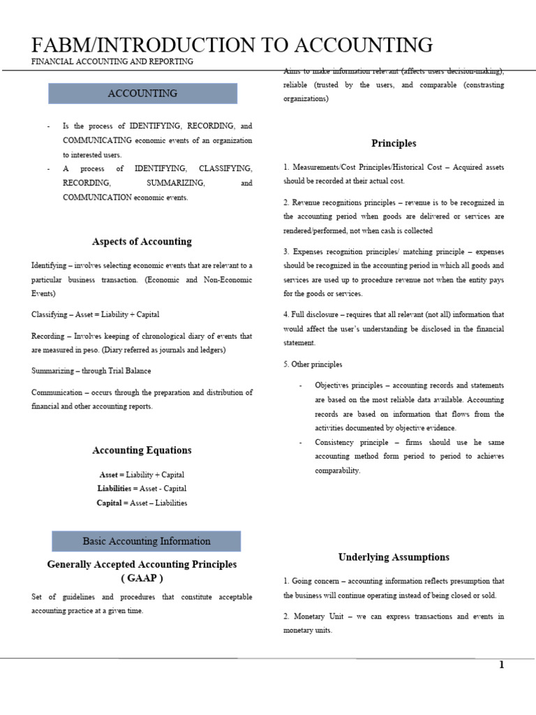 Far-Notes Acct | PDF | Finance & Money Management