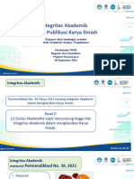 8 Sept 2022 - Integritas Akademik Dalam Publikasi Karya Ilmiah