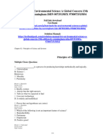 Test Bank For Environmental Science A Global Concern 13th Edition by Cunningham ISBN 007351585X 9780073515854