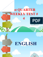1st Quarter Weekly Test Week 4