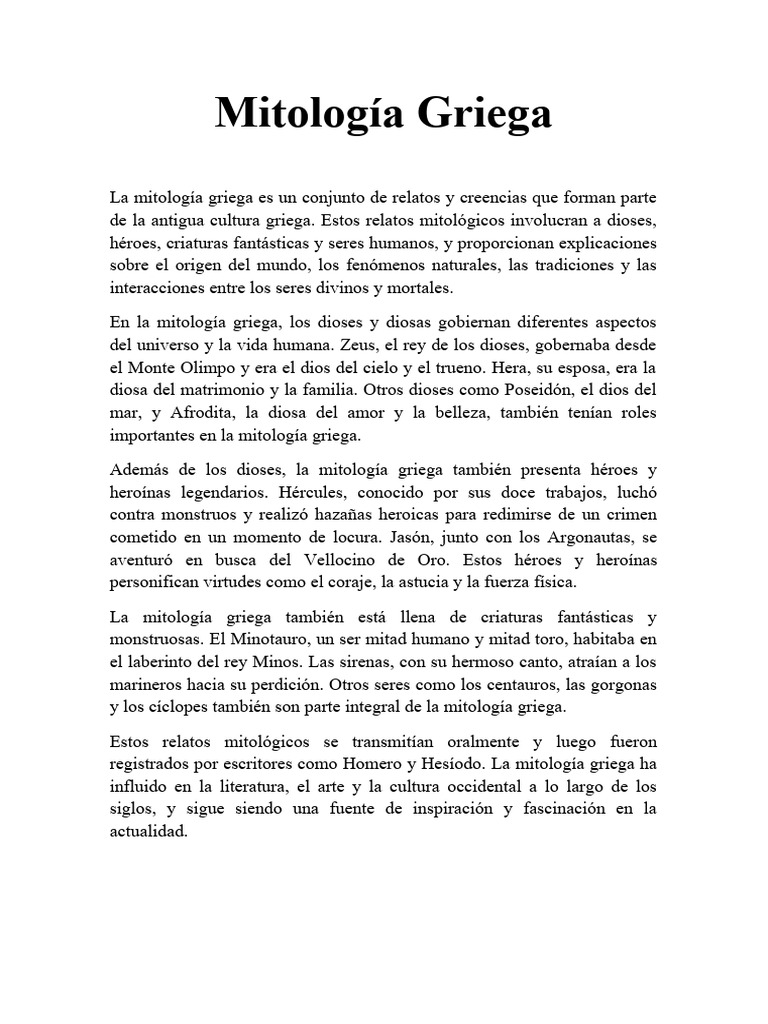 Mitología Griega PDF