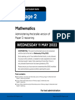 STA228459e 2022 ks2 Mathematics Administering Braille Paper2 Reasoning