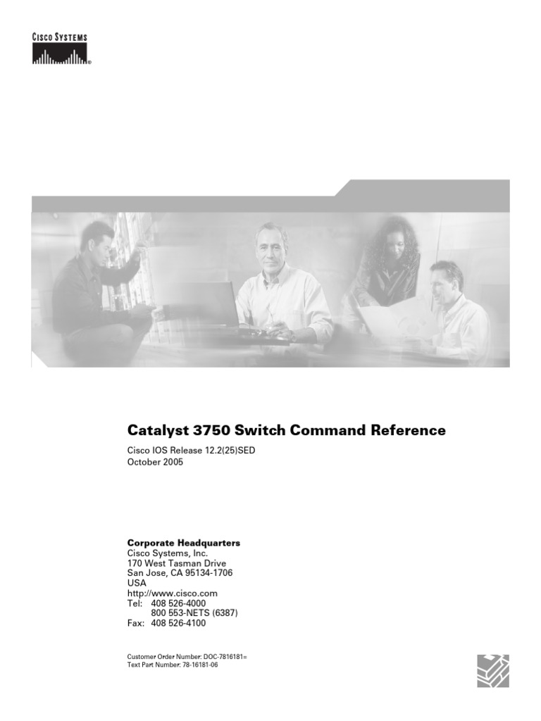 Catalyst 3750 Switch Command Reference | PDF | Computers