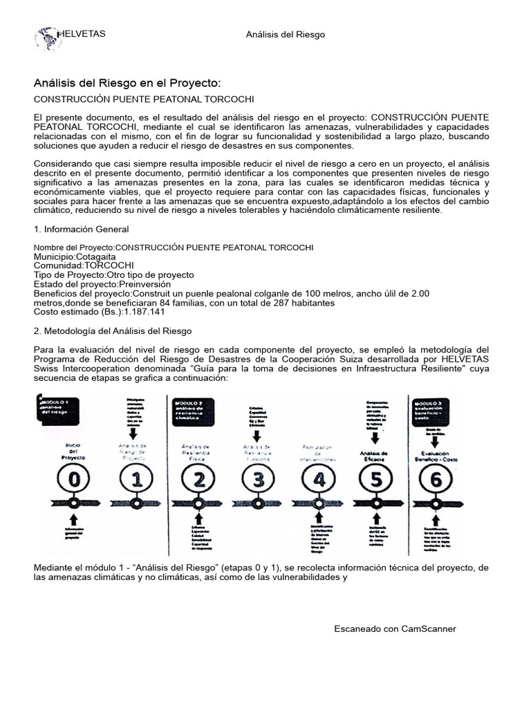 Análisis De Riesgo Pdf Riesgo Ciencias De La Tierra