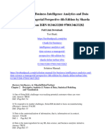 Test Bank For Business Intelligence Analytics and Data Science A Managerial Perspective 4th Edition by Sharda Delen Turban ISBN 0134633288 9780134633282