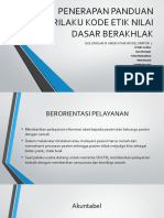 Penerapan Panduan Perilaku Kode Etik Nilai Dasar Berakhlak - Angkatan 8 - Kelompok 2