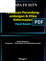 A Pengantar Kuliah, Per-UU-An, Disiplin Dan Etik & Pekerjaan Kefarmasian