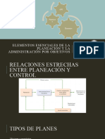 Clase IV - Elementos Esenciales de La Planeación y La Administración