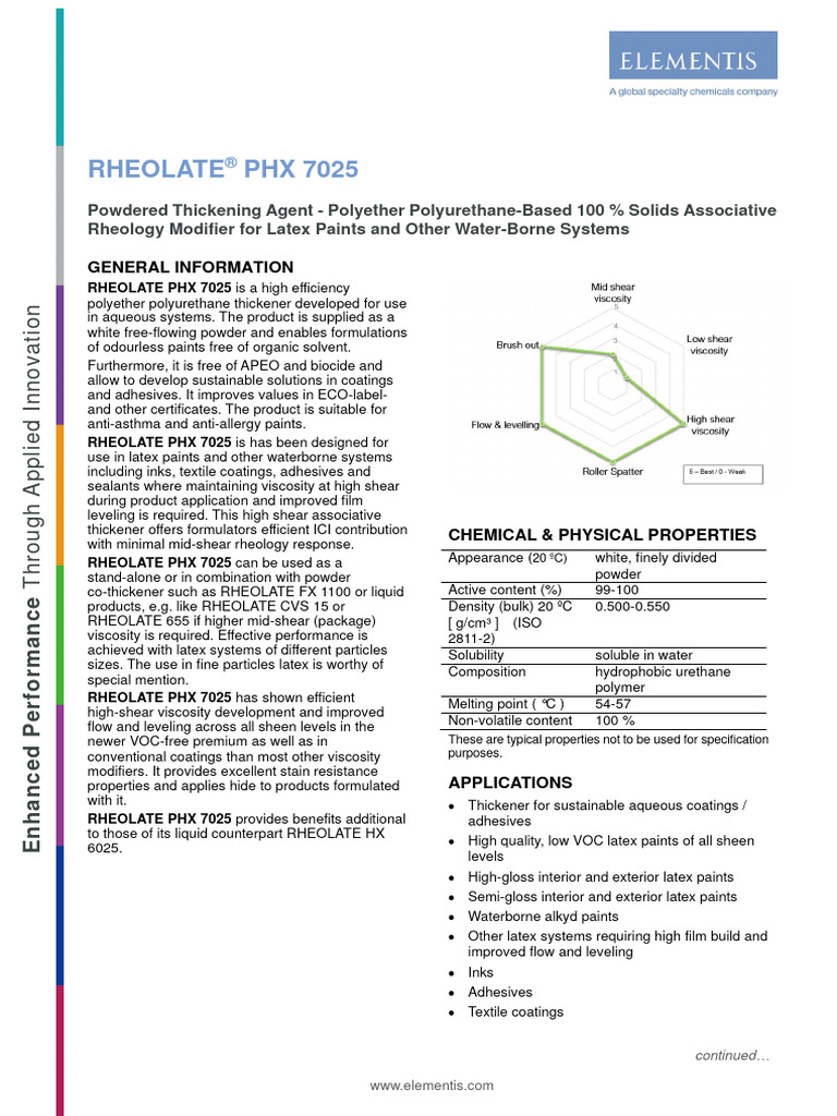 Rheolate PHX 7025 TDS e PDF