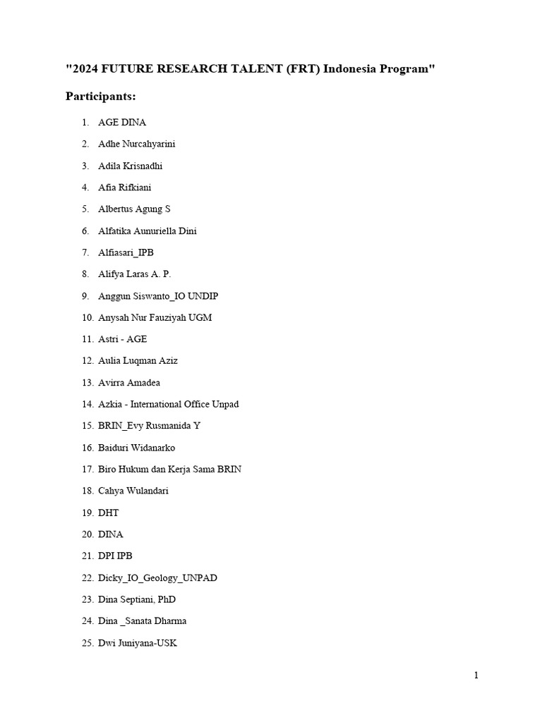 2024 Future Research Talent Frt Program Meeting Ai Mom Pdf