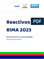 REACTIVOS MUESTRA RIMA 2023 5TO DE PRIMARIA