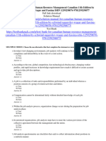 Test Bank For Canadian Human Resource Management Canadian 11th Edition by Schwind Uggerslev Wagar and Fassina ISBN 1259258076 9781259258077