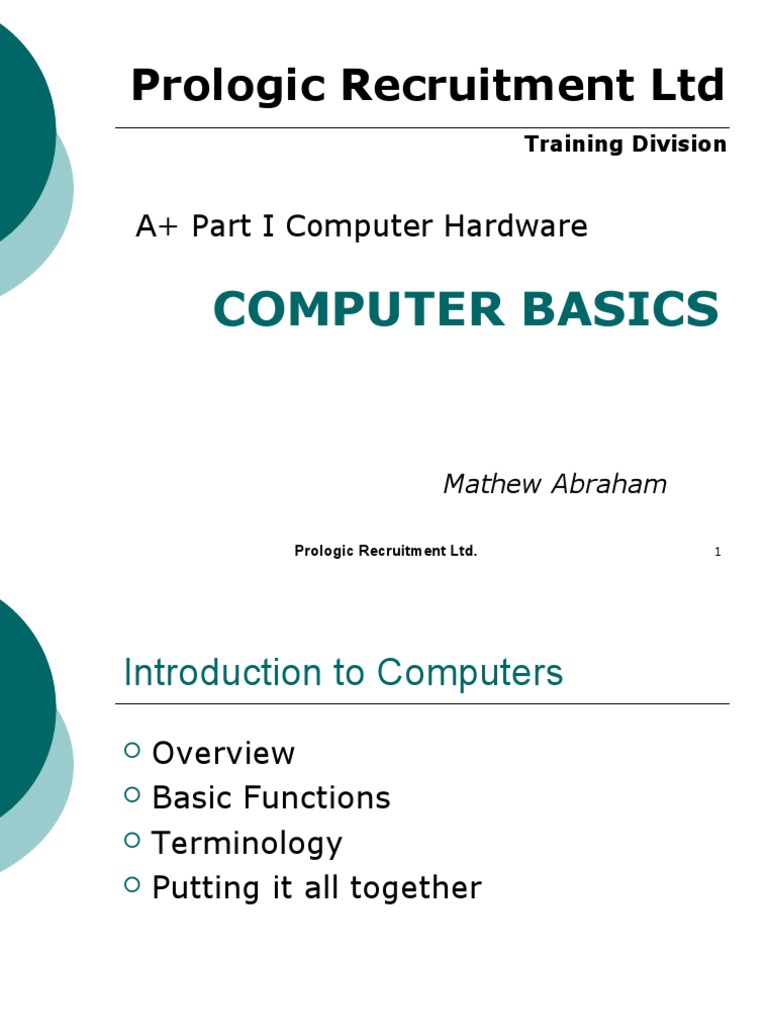 Computer Basics | PDF