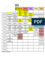 Week Timetable