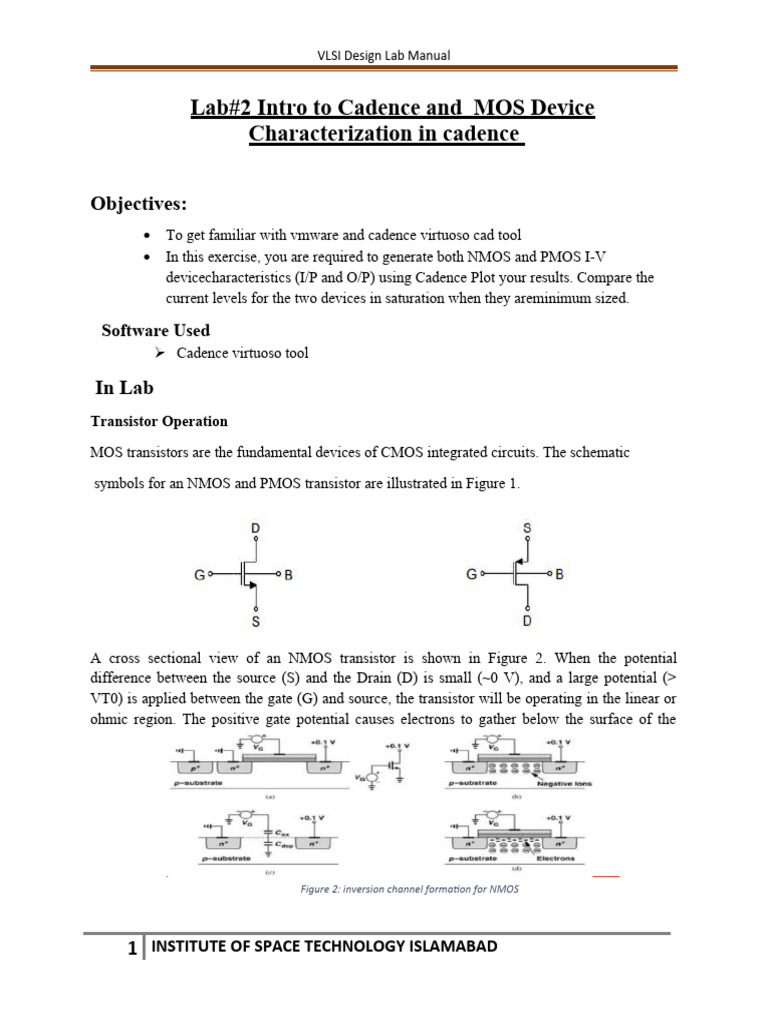 Cadence MOSFET Characterization Lab | PDF | Mosfet | Field Effect ...