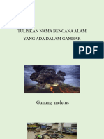 Tuliskan Nama Bencana Alam Yang Ada Dalam Gambar