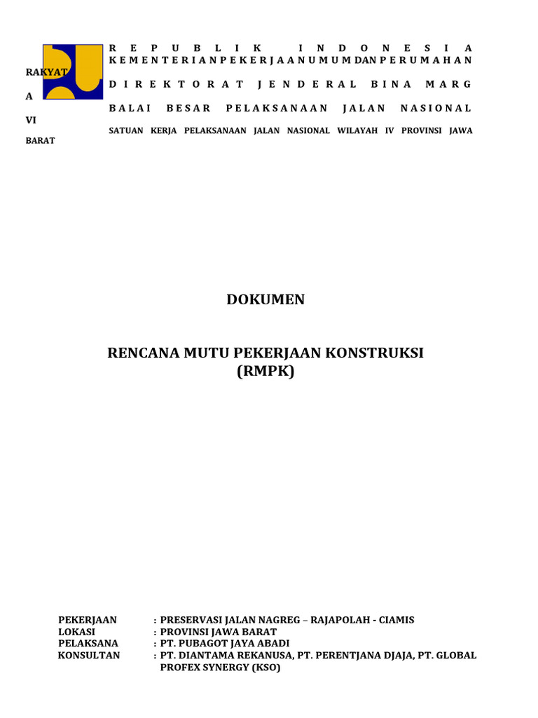 RMPK PT Pubagot Jaya Abadi | PDF