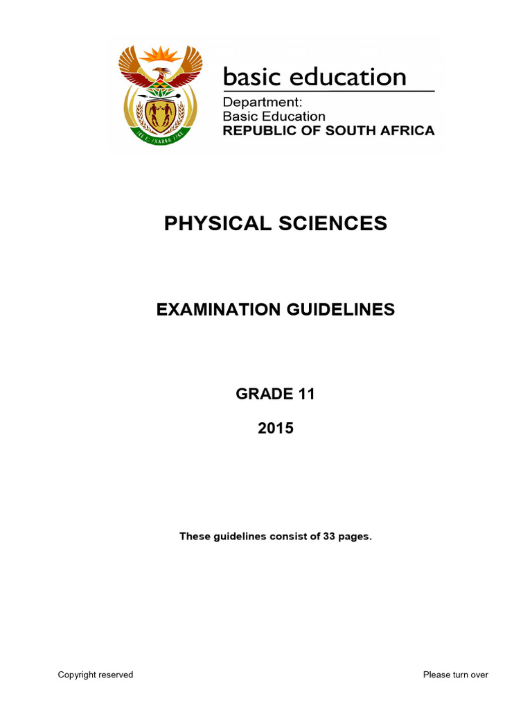 PHYSICAL SCIENCE GRADE 11 EXAM GUIDELINES 2015 PDF visual data 5