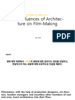The Influences of Architecture On Film-Making