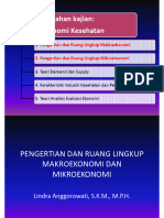 Ekonomi Kesehatan Makro Dan Mikro