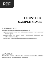 Counting Sample Spaces and Probability