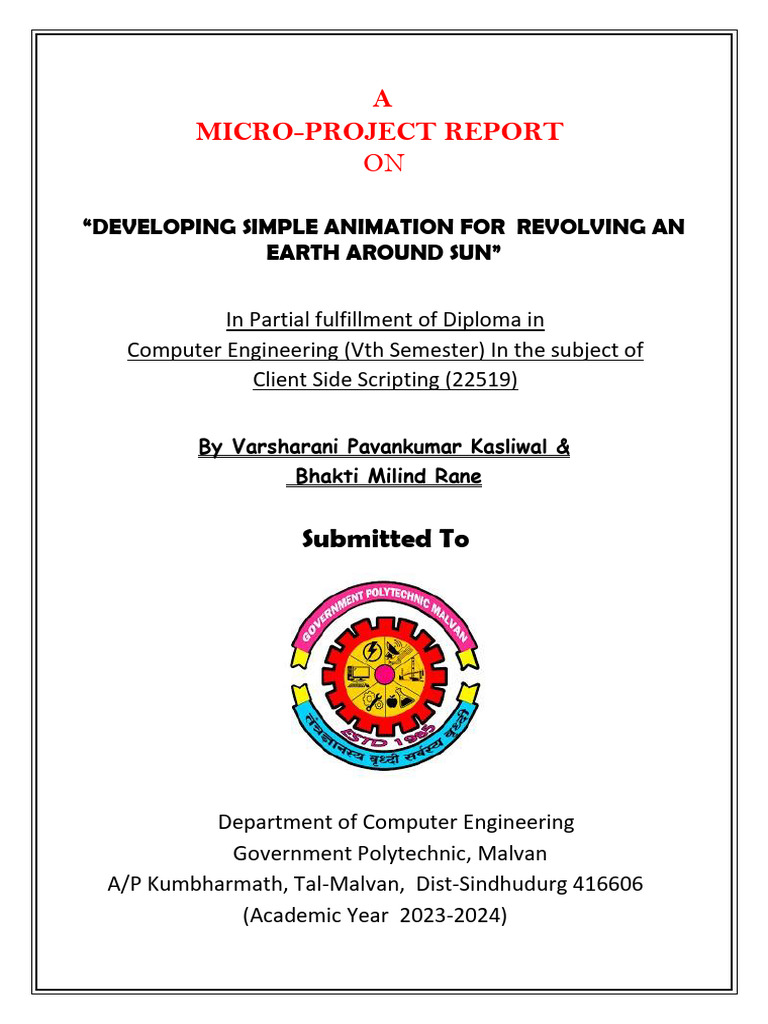 Css-Microproject Final PDF | PDF