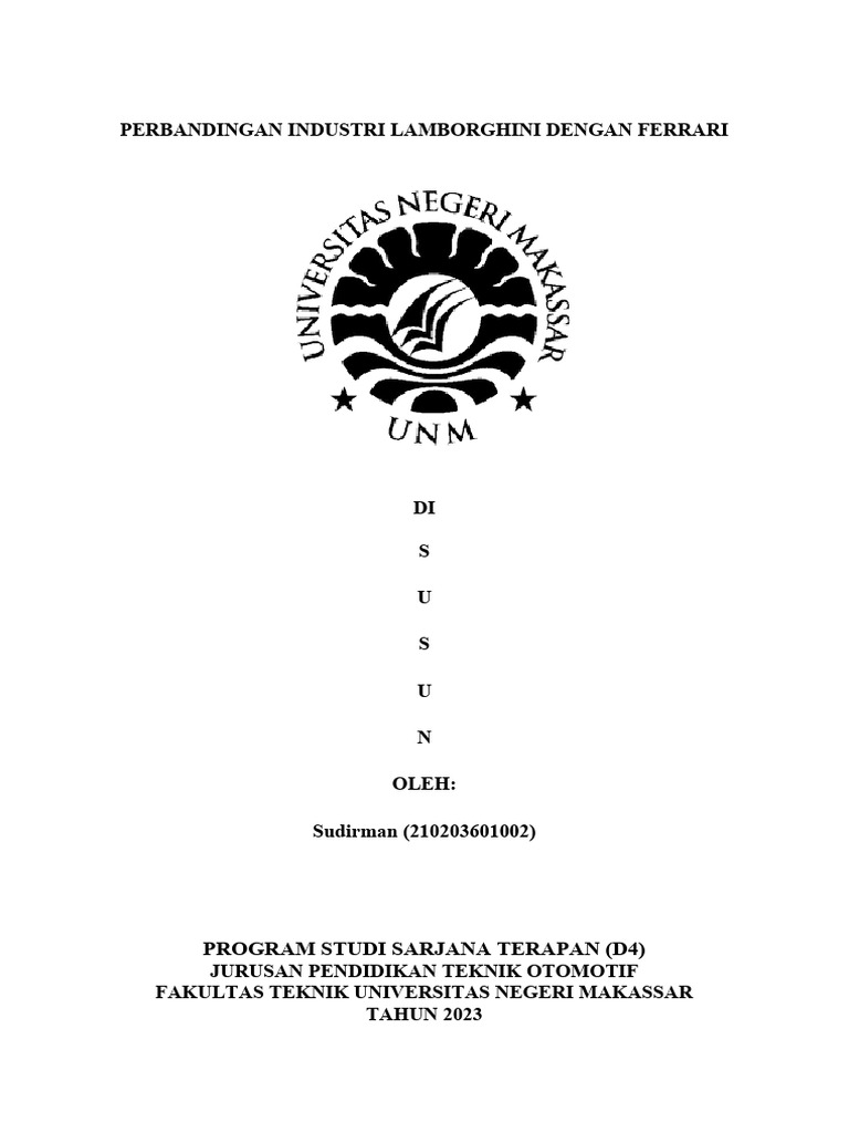 Perbandingan Industri Lamborghini Dengan Ferrari Pdf