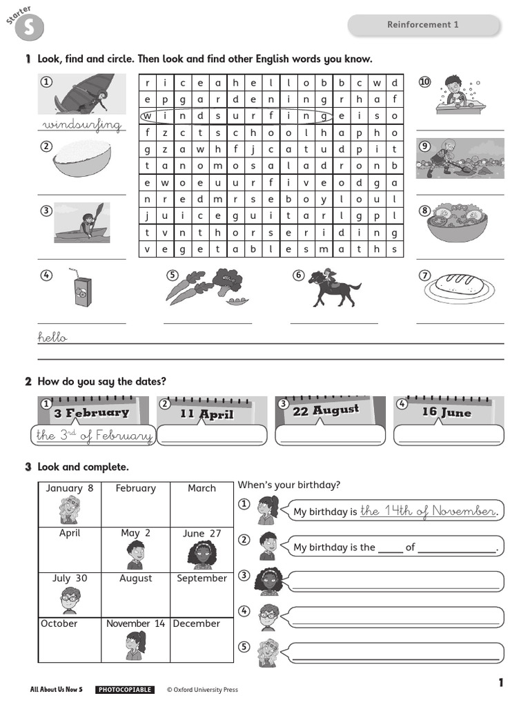 All About Us 5 - Reinforcement and Extension Activities | PDF