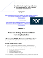 Solution Manual For Marketing Strategy A Decision Focused Approach 8th Edition Walker Mullins 0078028949 9780078028946