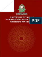 Buku Panduan Penulisan Tesis Dan Disertasi