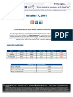 October 7, 2011: Market Overview