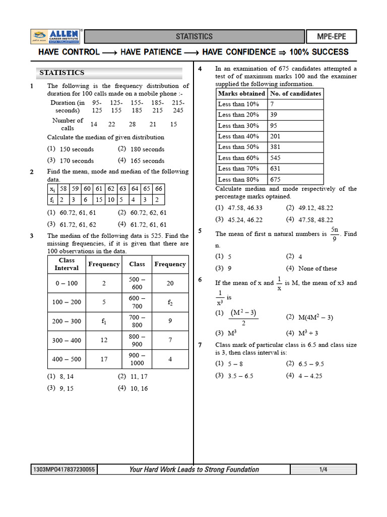 Statistics Q/a | PDF | Teaching Methods & Materials