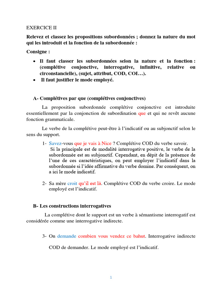 Corrigé De Lexercice Ii Pdf