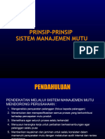 Prinsip-Prinsip Sistem Manajemen Mutu