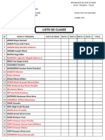 liste de classe EPV LES CHAUVINS