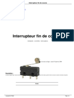 Article Fin de Course Interrupteur-Microswitch
