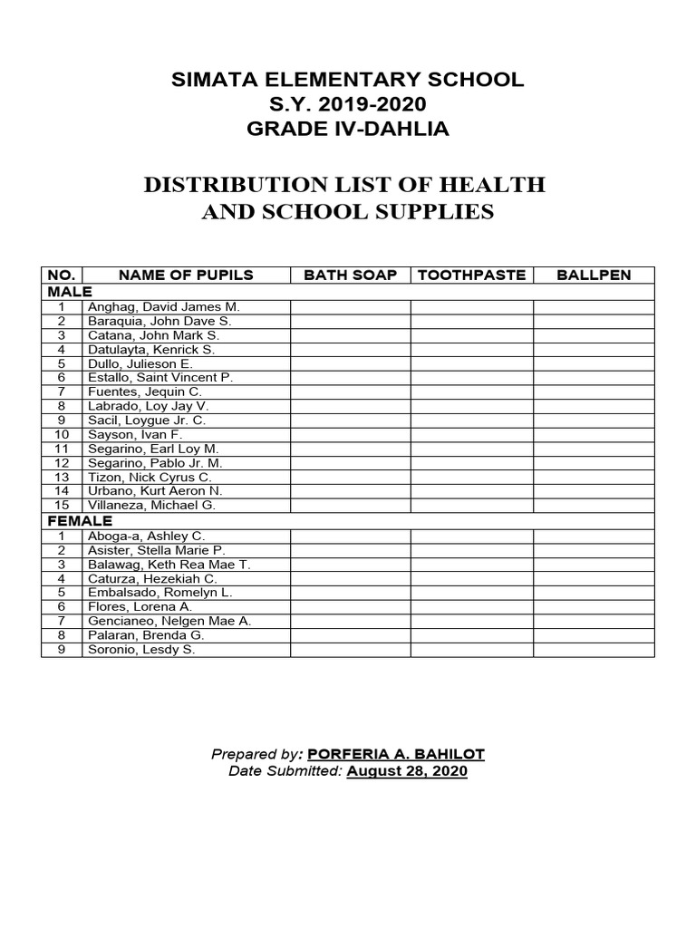 2021 Health&school Supplies PDF
