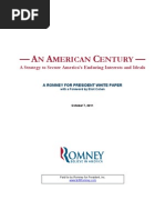 Download An American CenturyA Strategy to Secure Americas Enduring Interests and Ideals by Mitt Romney SN67928028 doc pdf