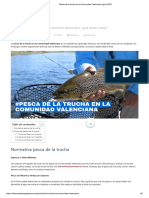 Pesca de La Trucha en La Comunidad Valenciana - Guía 2023