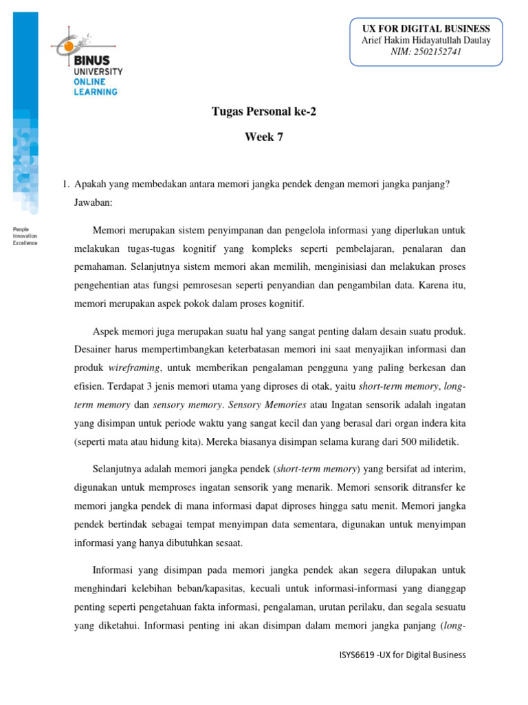 Memahami Chunking dalam Desain UX | PDF